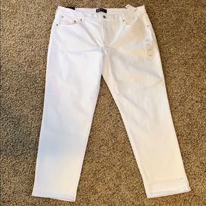 GAP Girlfriend white denim jeans